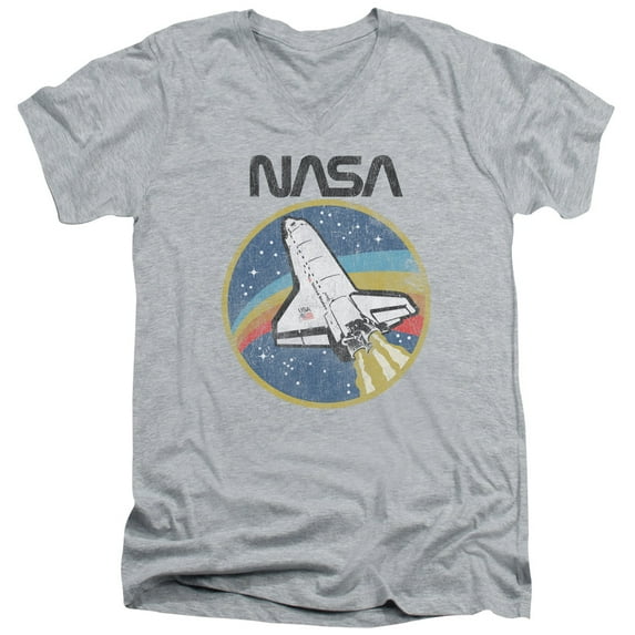 Nasa - Shuttle - Slim Fit V Neck Shirt - Medium