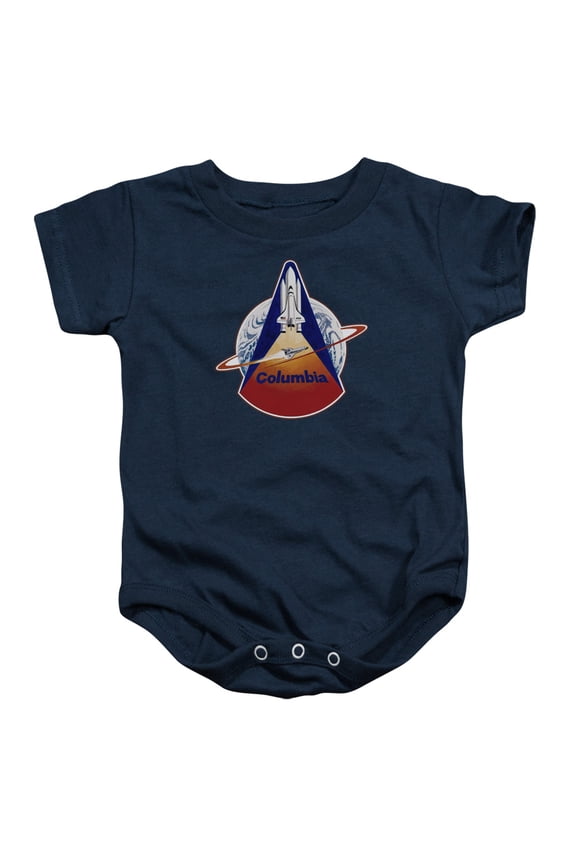 Nasa Sts 1 Mission Patch Infant Baby Romper T-Shirt Navy