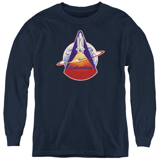 Nasa - Sts 1 Mission Patch - Youth Long Sleeve Shirt - Medium