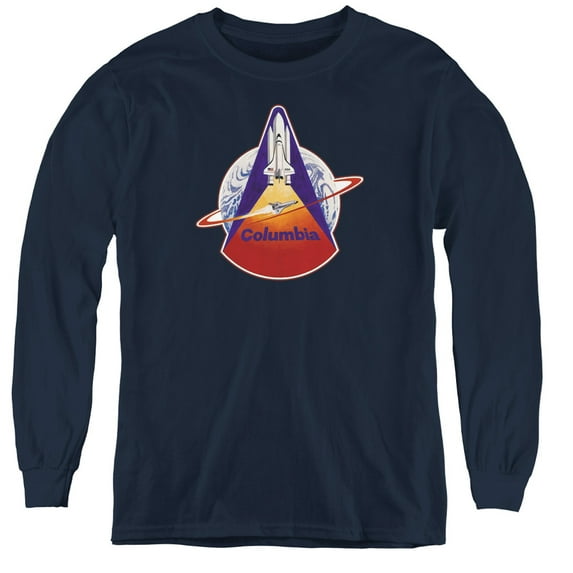 Nasa - Sts 1 Mission Patch - Youth Long Sleeve Shirt - Small