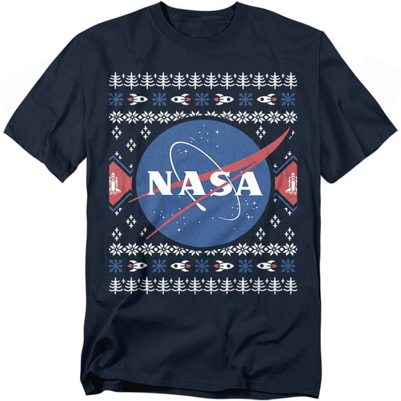 Nasa T-Shirt Ugly Christmas Sweater Logo Unisex Graphic Tee For Men & Women