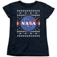 thumbnail image 1 of Nasa Ugly Christmas Sweater Logo Women's T Shirt, 1 of 4