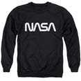 thumbnail image 1 of Nasa Worm Logo Adult Crewneck Sweatshirt Black, 1 of 1
