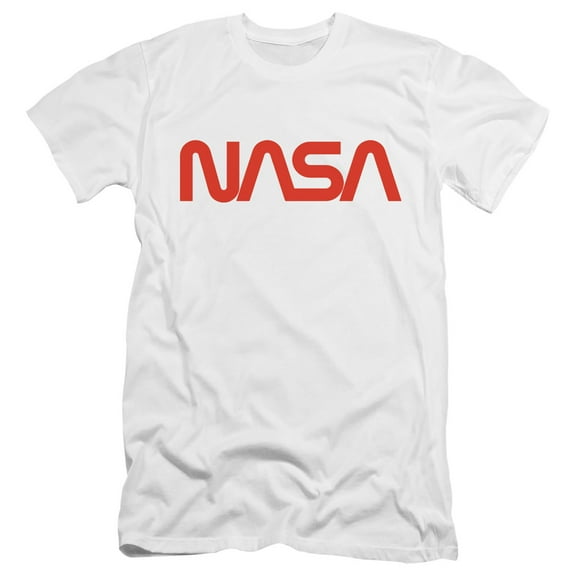Nasa - Worm Logo - Premium Slim Fit Short Sleeve Shirt - Large