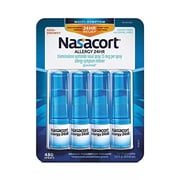 Nasacort Allergy 24 Hour, 0.57 Fluid Ounce, ApMpGI 4 Pack 120 Sprays/pack