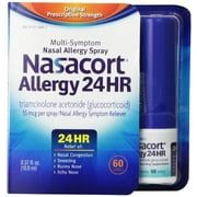 Nasacort, Allergy 24 Hour, 60 sprays - 0.37 fl oz (Pack of 16)
