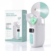 2-in-1 Nasal Aspirator for Baby with Spray, 65kPa Electric Nose Sucker with 5 Adjustable Suction Levels, Soothing Light & Music, Baby Shower & Registry Gifts