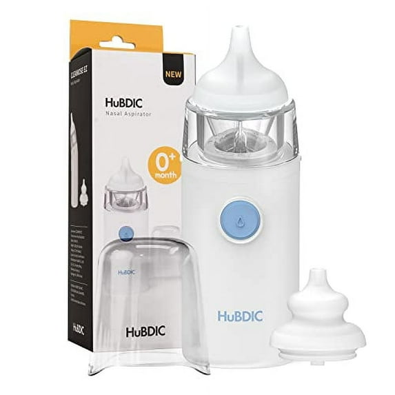 Nasal Aspirator for Baby, Electric Baby Nasal Aspirator for Toddler, Baby Nose Sucker, Automatic Nose Cleaner with 2 Silicone Tips, Battery Operated, Baby Nose Cleaner