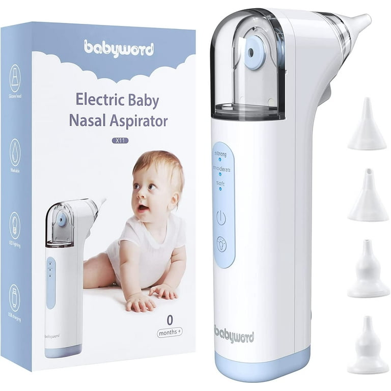 Baby Nasal Aspirator - Electric Baby Nose Sucker Cleaner with 3