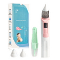 thumbnail image 1 of Nasal Aspirator for Baby Electric Nose Aspirator for Toddler Baby Nose Aspirator Adjustable 6 Levels of Suction Automatic Nose Cleaner with 2 Size Nozzles 1 Clip for Newborns and Infants (Pink), 1 of 7