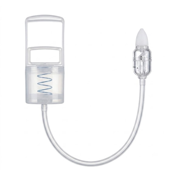 Molucky Nasal Aspirator for Baby and Toddler with Hand Pump and Non-Invasive Tip, White