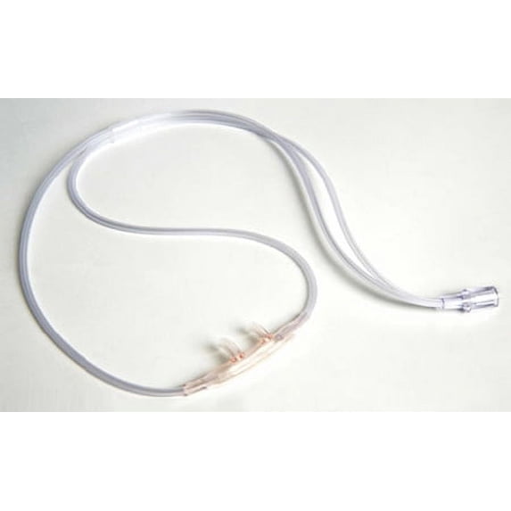 Nasal Cannula Low Flow Salter Soft Adult Curved Prong / NonFlared Tip - Case of 50