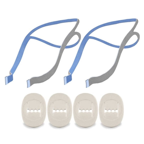 Nasal Pillow Replacement Headgear Strap and Clips Premium-Elastic Suitable for AirFit
