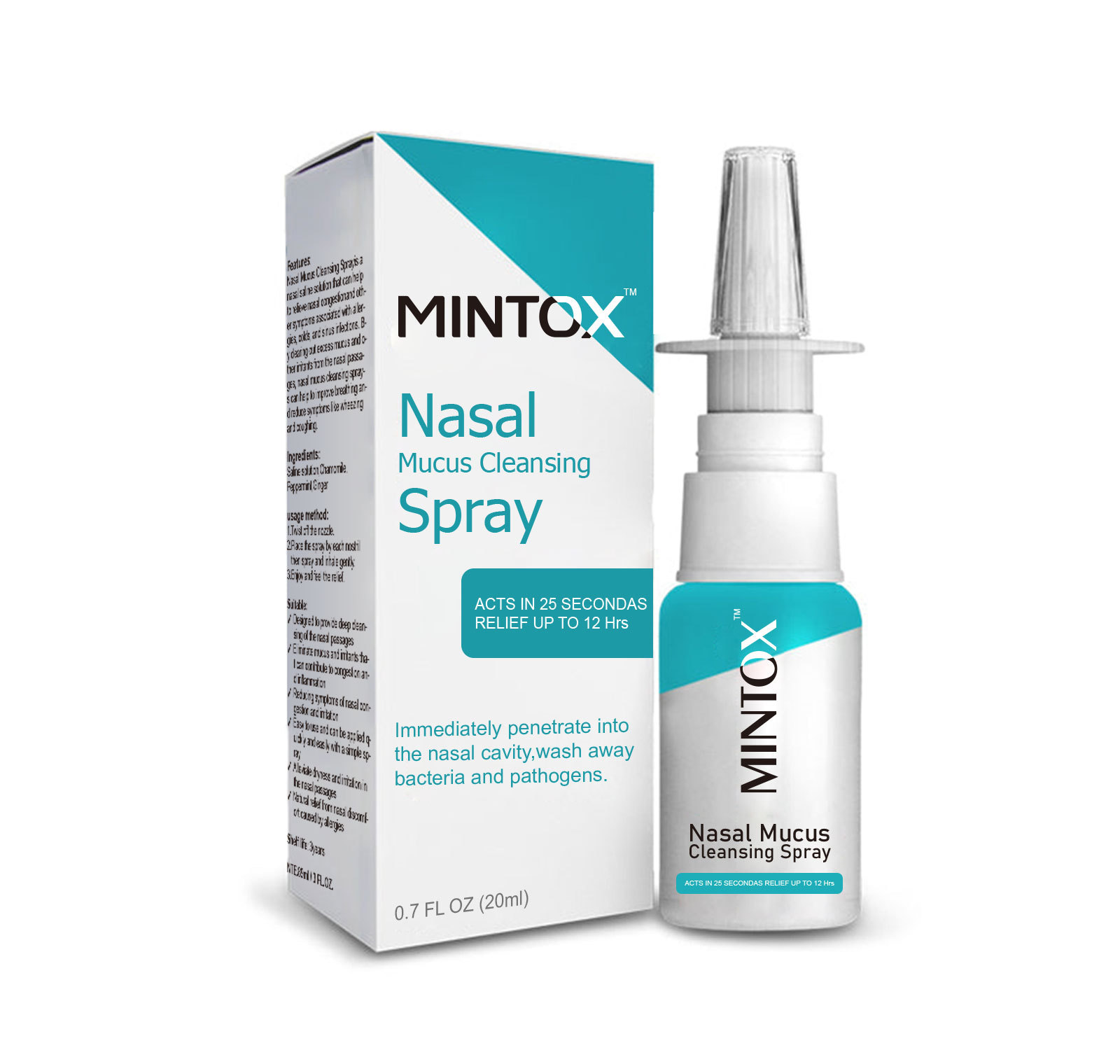 Nasal Spray 20ml Fast Stuffy Nose Relief Fast Relief Of Nasal Dryness