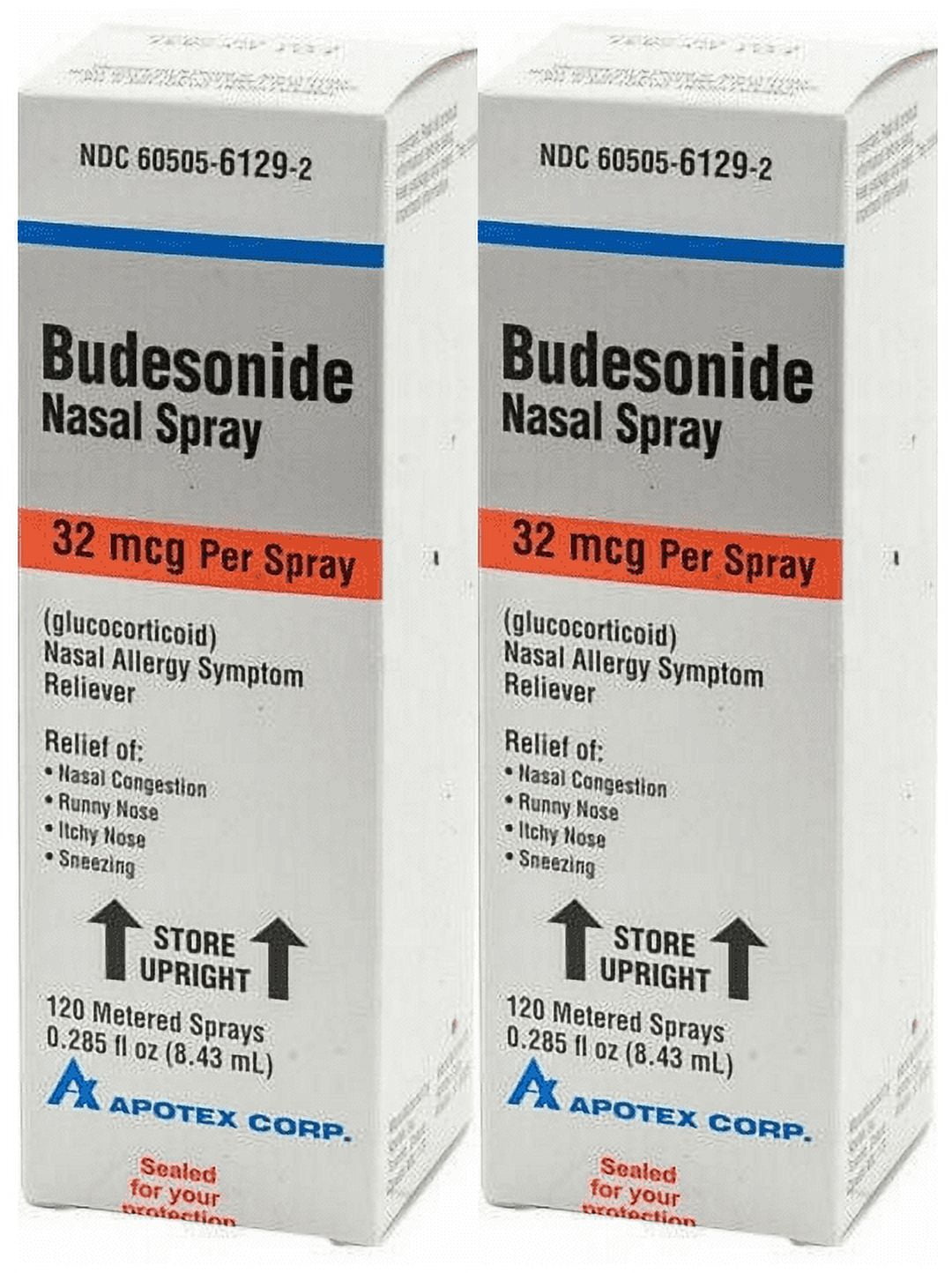 Nasal Spray | Allergy, Nasal Congestion, Runny Nose, Itchy Nose, and Sneezing | 32 mcg - 120 Metered Sprays | 2PK