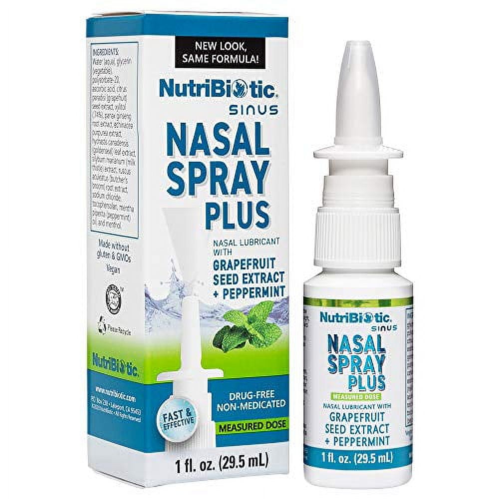Nasal Spray Plus 1 Fl Oz Nasal Lubricant Plus Gse, Xylitol & Botanical Extracts Moisturize