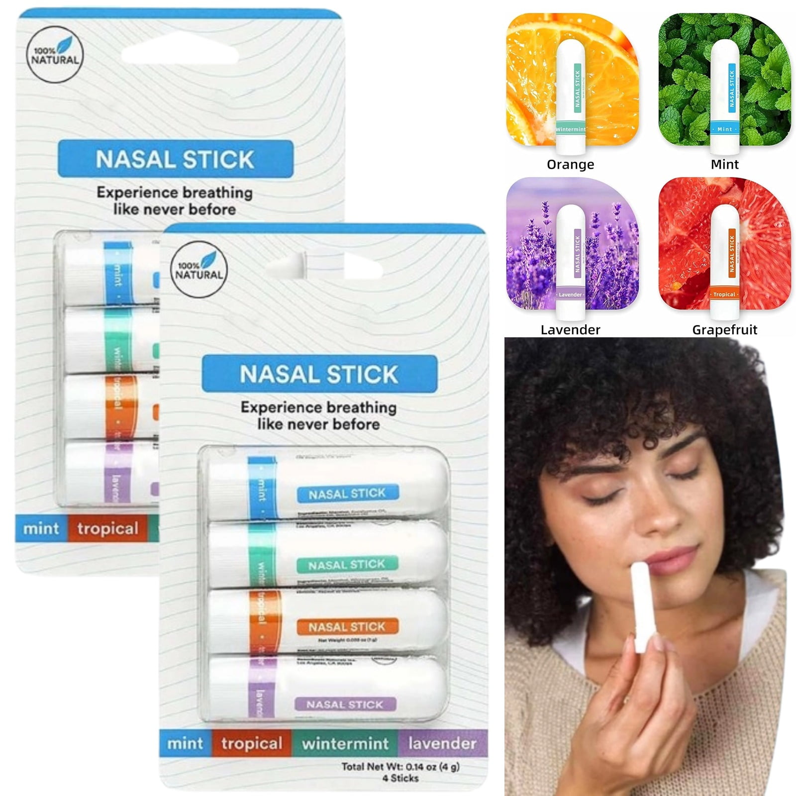 Nasal Stick, Therapeutic Nasal Inhaler Stick, Vapor Inhaler Nasal Stick