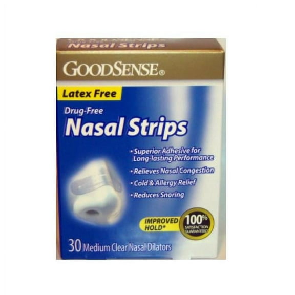 Nasal Strips, Medium, Clear (30 Count) Part No. Aso00419 (30/box)