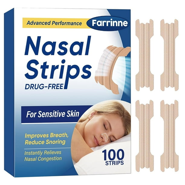 Nasal Strips for Snoring, 100PCS Nose Strips for Breathing, Extra