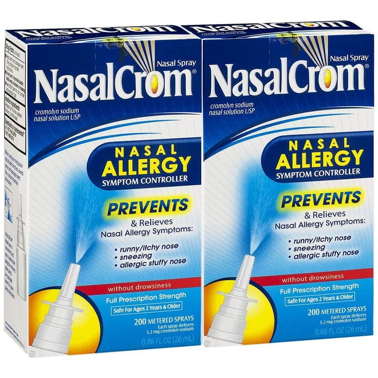 NasalCrom Nasal Allergy Sprays Symptom Controller, 200 Sprays .88