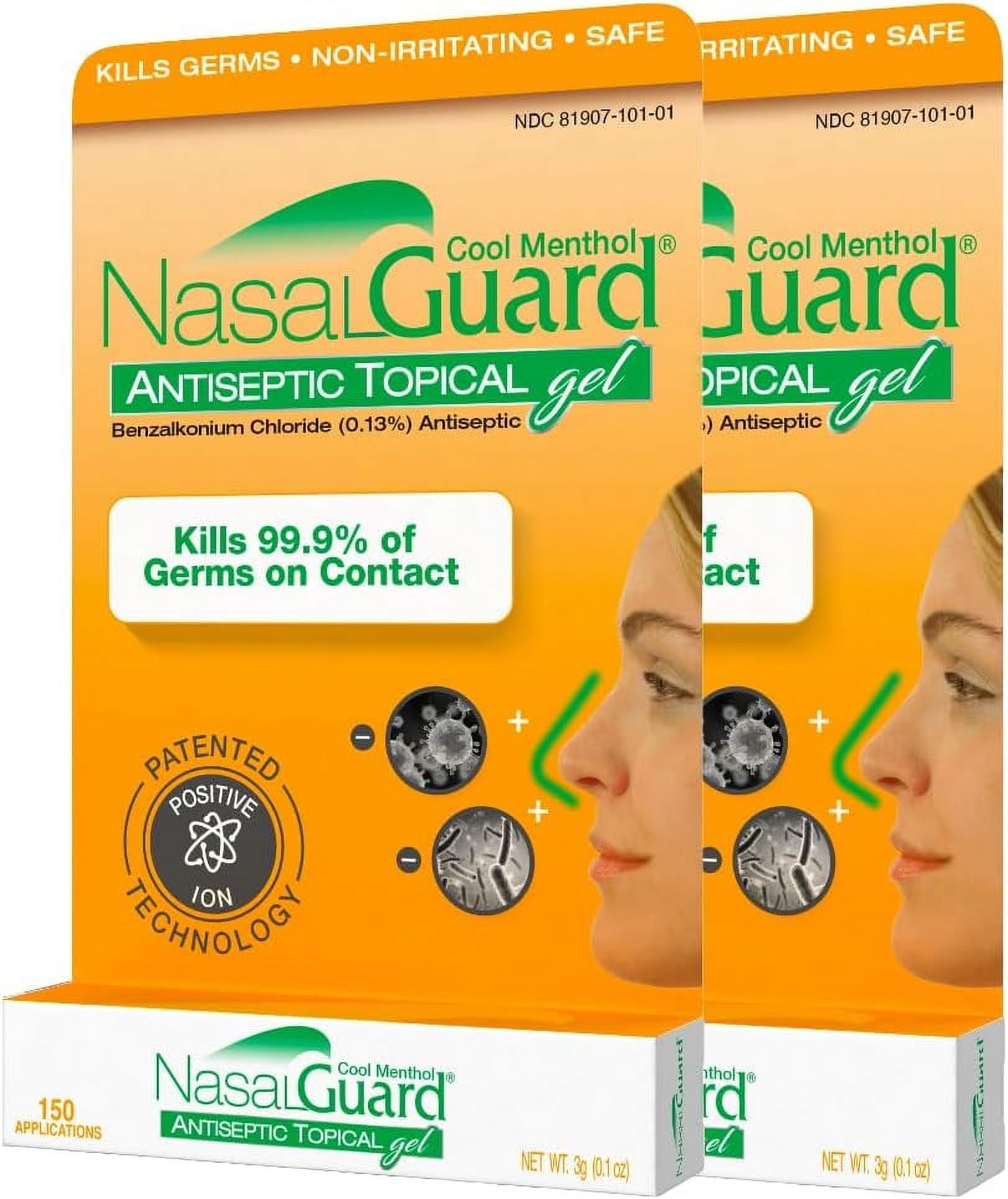 NasalGuard Antiseptic Topical Gel Kills 99.9 of Germs Patented