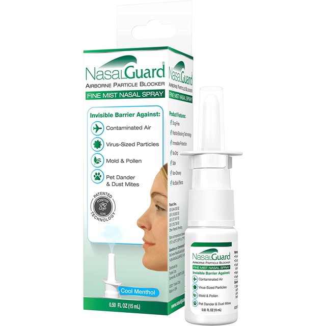 NasalGuard Fine Mist Nasal Spray Reduce Harmful Airborne Particles