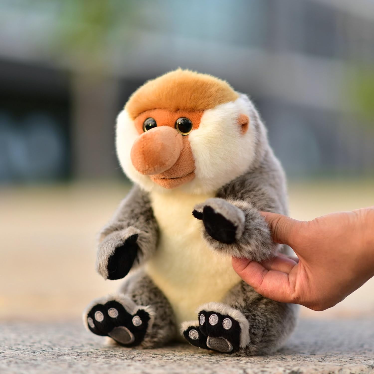 Nasalis larvatus Plush Toys Simulated Long Nosed Monkey Plush Toy ...
