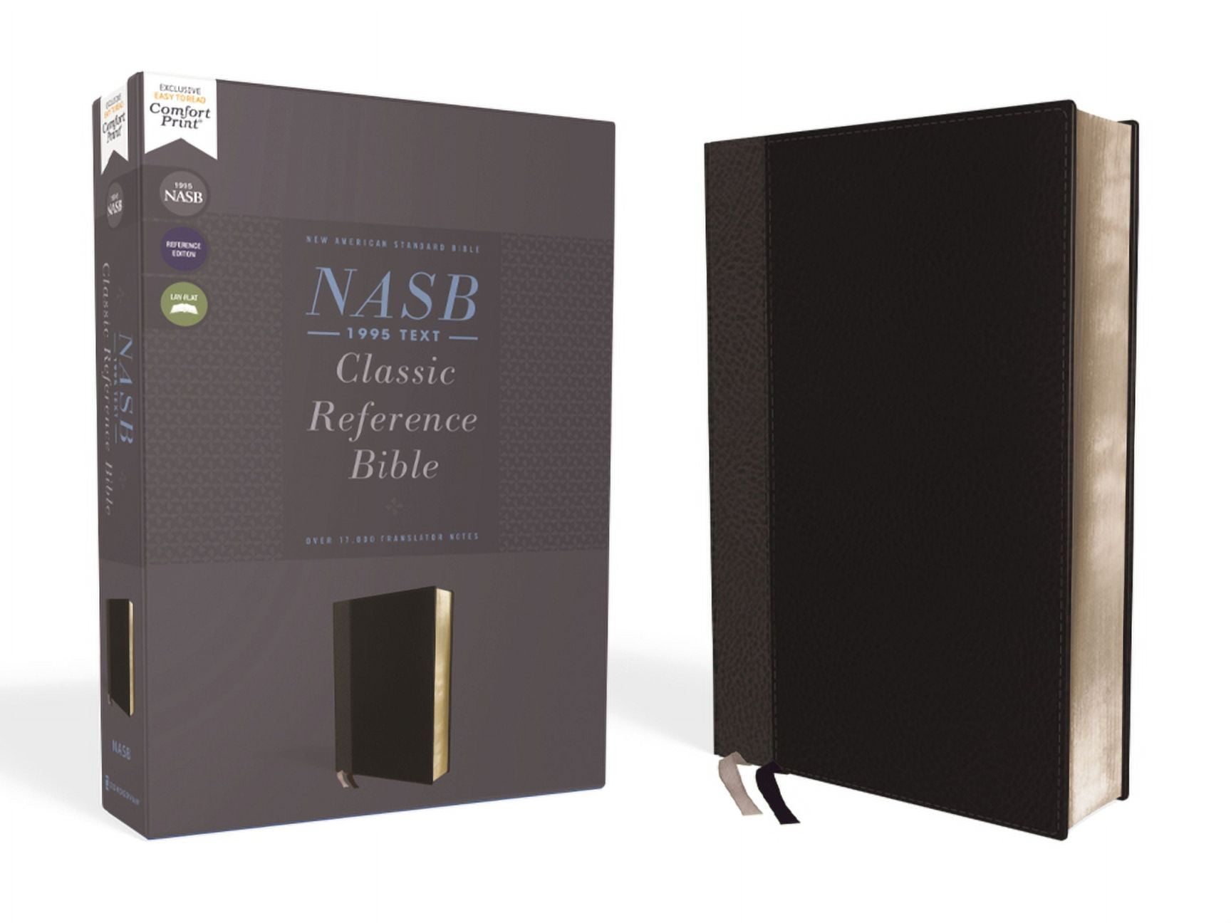 Nasb, Classic Reference Bible, Leathersoft, Black, Red Letter, 1995 Text, Comfort Print, (Hardcover)