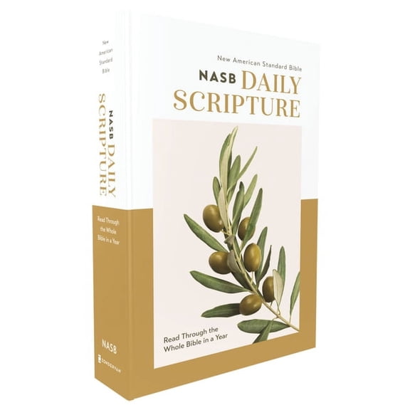 Nasb, Daily Scripture, Paperback, White/Olive, 1995 Text, Comfort Print: 365 Days to Read Through the Whole Bible in a Y, (Paperback)
