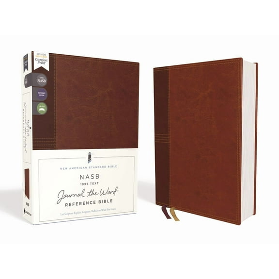 Nasb, Journal the Word Reference Bible, Leathersoft Over Board, Brown, Red Letter Edition, 1995 Text, Comfort Print: Let, (Hardcover)