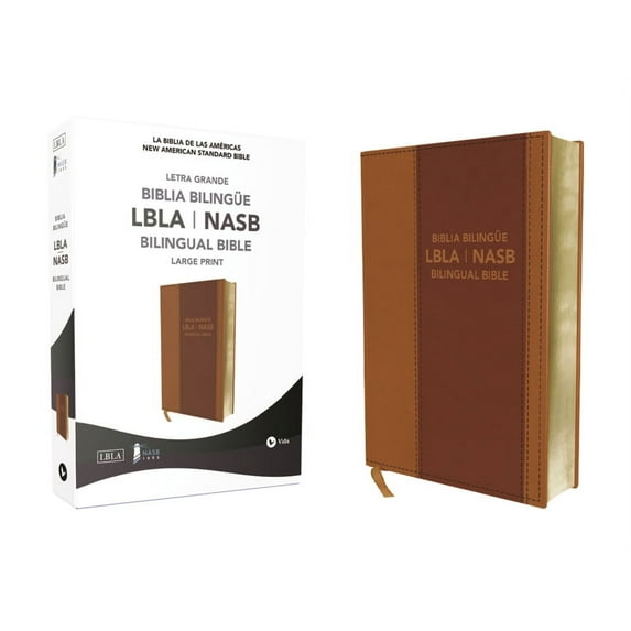 Nasb/Lbla, Bilingual Bible, Leathersoft, Brown / Nasb/Lbla, Biblia Bilingüe, Leathersoft, Café, (Hardcover)