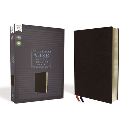 Nasb, Thinline Bible, Bonded Leather, Black, Red Letter Edition, 1995 Text, Comfort Print, (Hardcover)