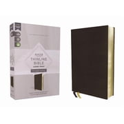 Nasb, Thinline Bible, Large Print, Passaggio Setting, Leathersoft, Black, Red Letter, 1995 Text, Comfort Print Elegantl, Hardcover