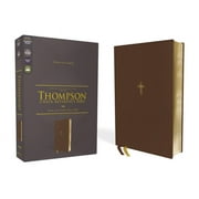 Nasb, Thompson Chain-Reference Bible, Leathersoft, Brown, 1995 Text, Red Letter, Comfort Print, Hardcover
