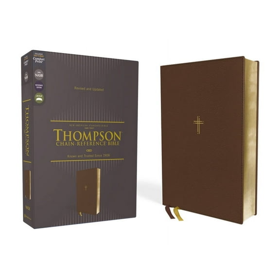 Nasb, Thompson Chain-Reference Bible, Leathersoft, Brown, 1995 Text, Red Letter, Comfort Print, (Hardcover)