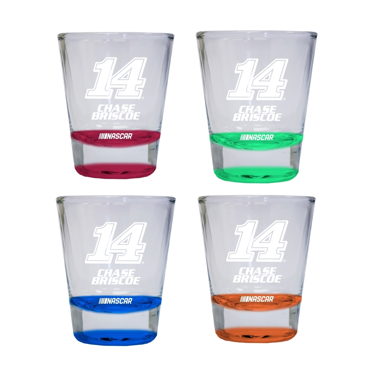 Nascar 14 Chase Briscoe Color Etched Shot Glasses For 2022