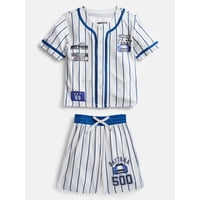 2-Piece NASCAR Boys Baseball Jersey and Matching Shorts Set
