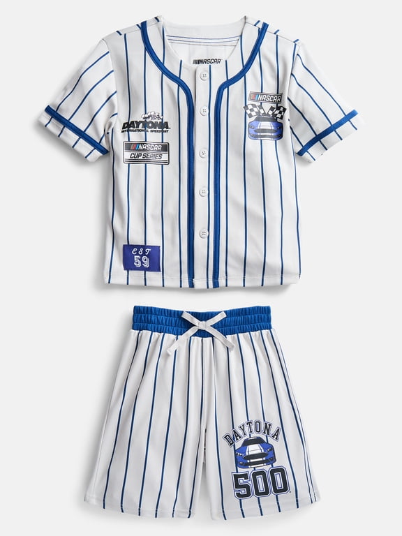 Boys Baseball Jersey and Matching Shorts Set, 2-Piece, Sizes 4-12