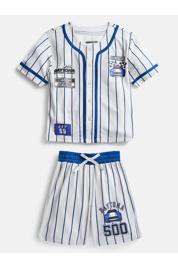 Boys Baseball Jersey and Matching Shorts Set, 2-Piece, Sizes 4-12