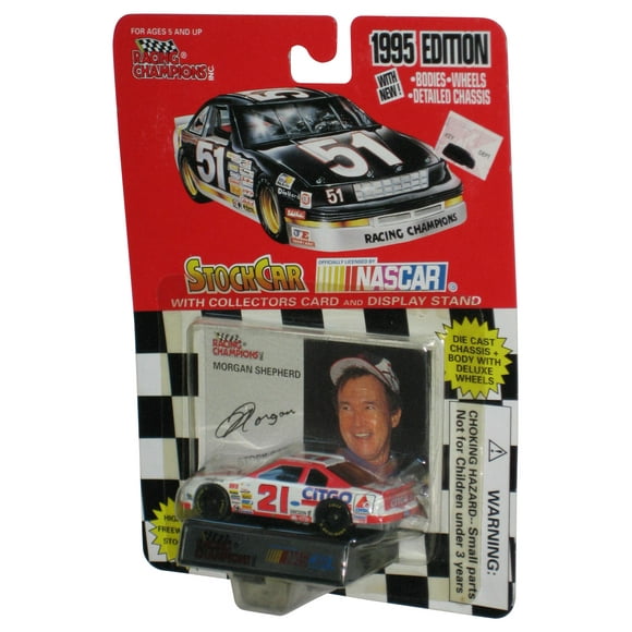 Nascar Racing Champions (1995) White Citgo Morgan Shepherd Toy Car #21