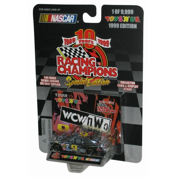 Nascar Racing Champions 1999 Silver Chrome Toys R Us WCW NWO Wrestling Toy Car