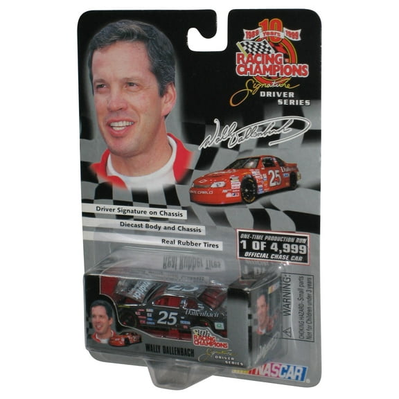 Nascar Racing Champions (1999) Silver Chrome Wally Dallenbach Driver Series Toy Car