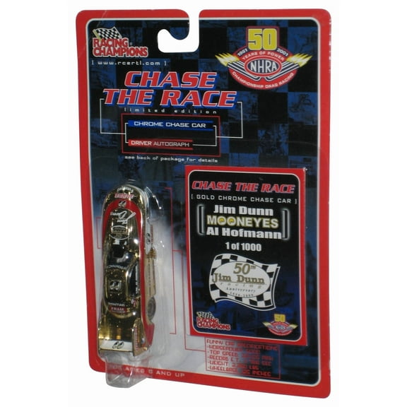 Nascar Racing Champions (2001) Chase The Race Gold Chrome Jim Dunn Mooneyes Al Hofmann Toy Car