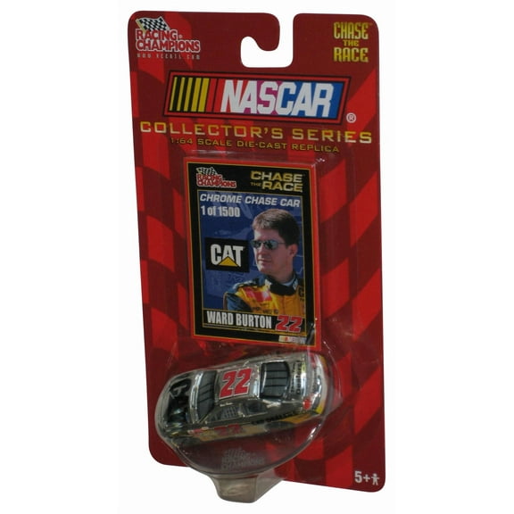 Nascar Racing Champions Chase The Race (2007) Ertl Ward Burton CAT Chrome Car #22