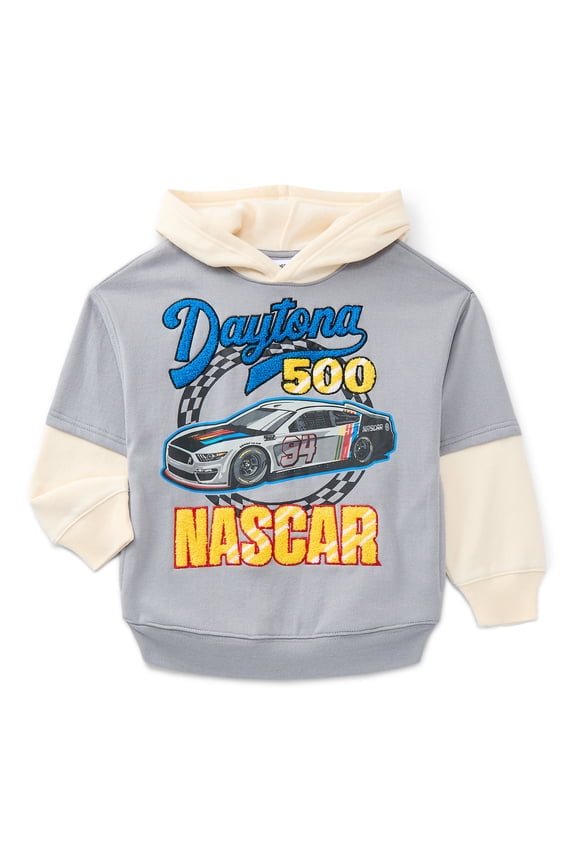 NASCAR Boys Twofer Hoodie with Long Sleeves, Sizes 4-18