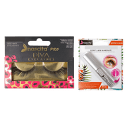 Nascita New Diva Series Eyelashes - 119 + Nascita Transparent False Eyelash Adhesive 5gr - 08