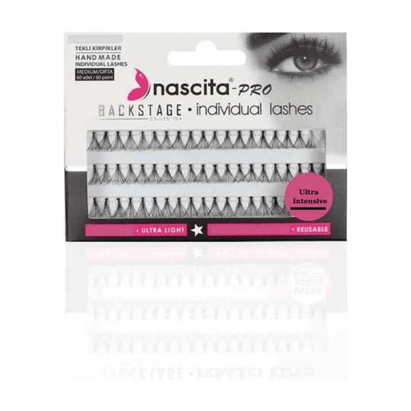 Nascita Single False Eyelashes Pro Backstage Collection Individual Lashes - Medium