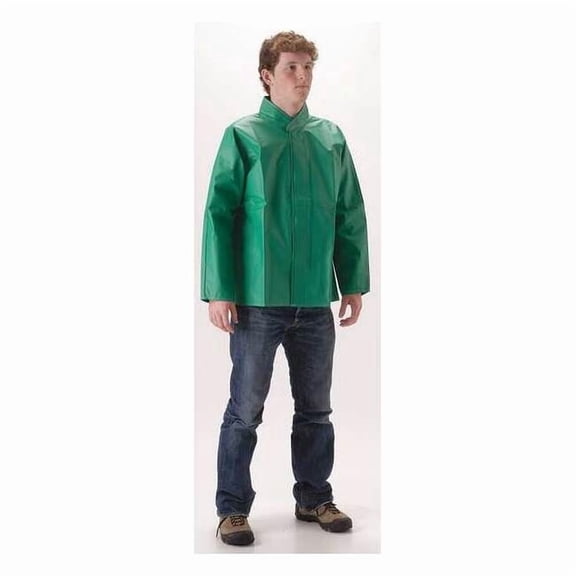 Nasco Chemical Splash Jacket,Unisex,Green,L 52JGL