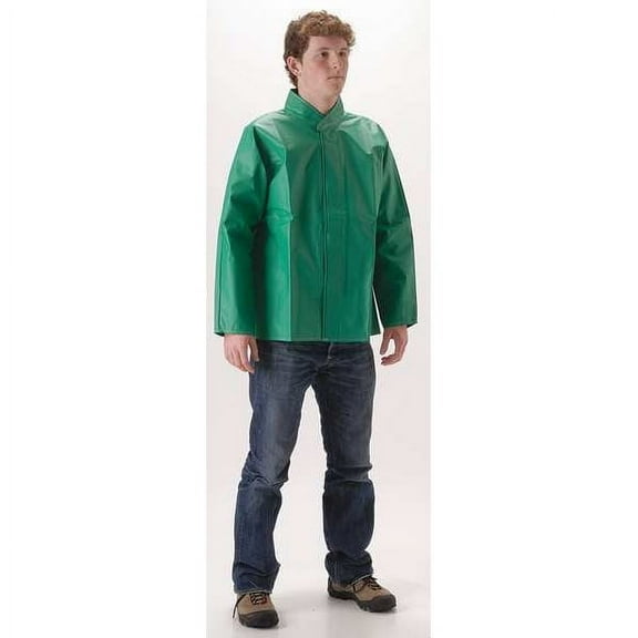 Nasco Chemical Splash Jacket,Unisex,Green,L 52JGL