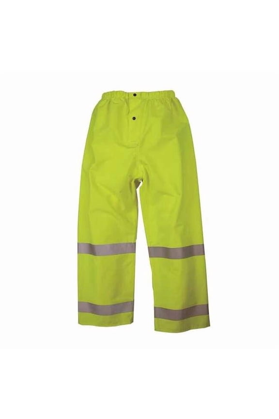 Rain Pants,Class E,Yellow/Green,M 101PFYM